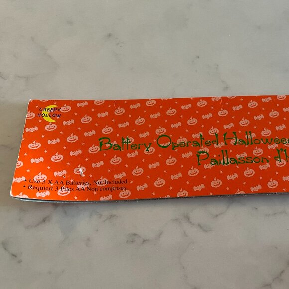 Vintage Happy Halloween Ghost Talking Door Mat - Lot of 2 - Picture 9 of 10